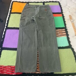 Carhartt Working Pants Double knee Carpenter Olive green 32x32